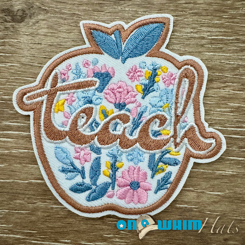Teach Embroidered Iron-On Patch