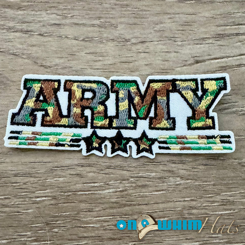 Army Embroidered Iron-On Patch