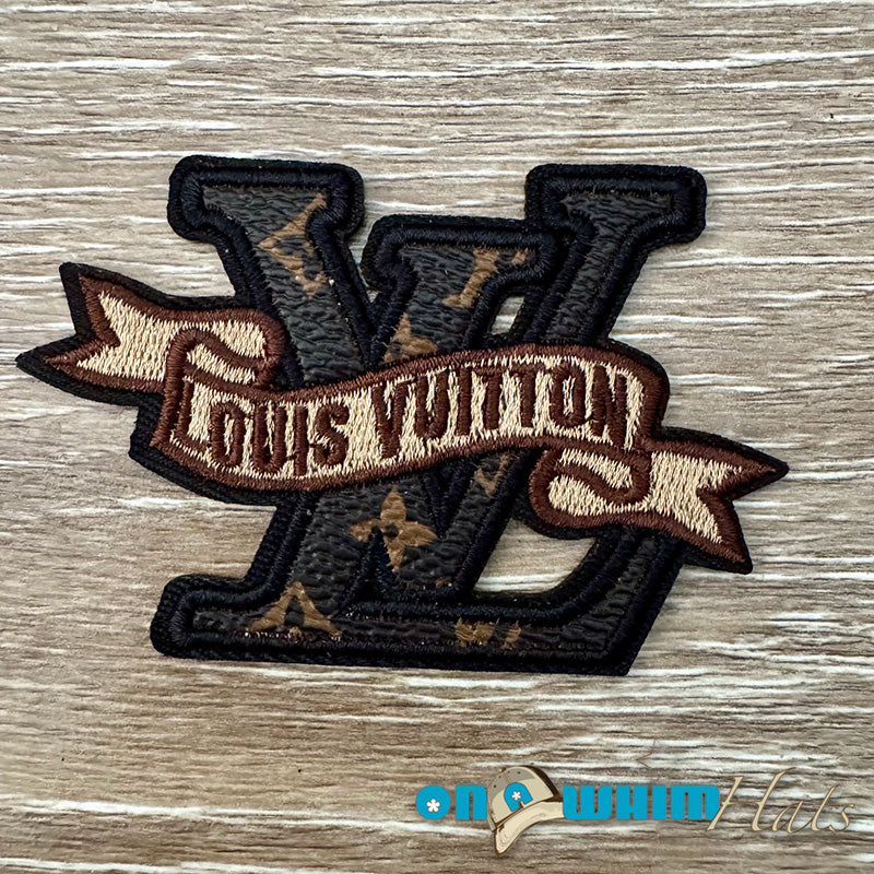 Designer Inspired LV Leatherette Cut-Out Patch
