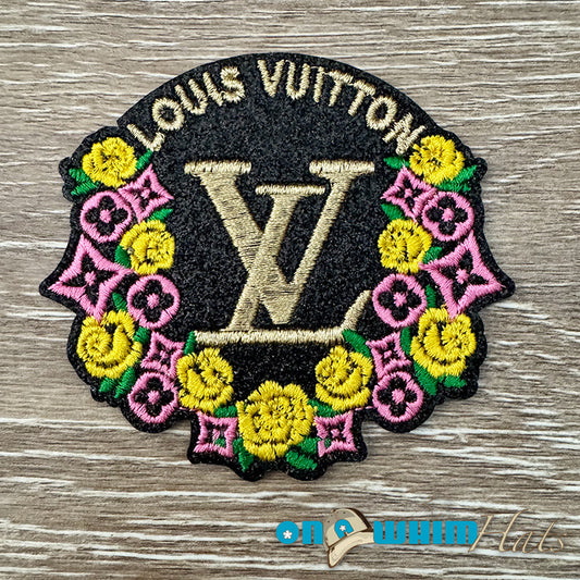 Designer Inspired LV Flower Patch
