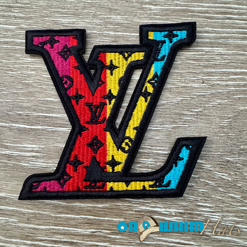 Designer Inspired LV Colorful Patch