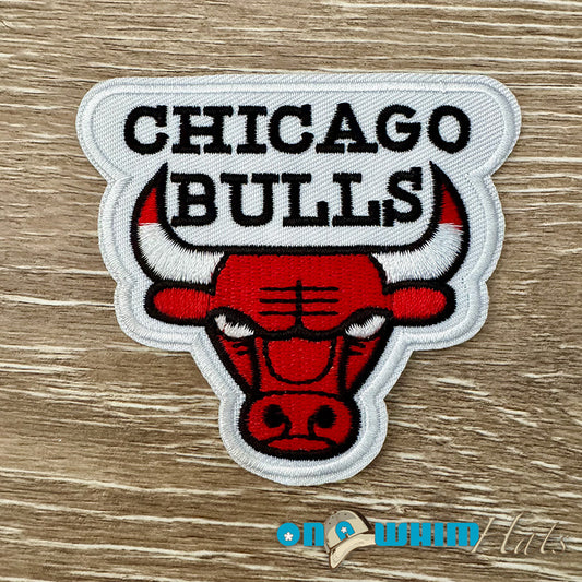 Bulls Embroidered Iron-On Patch