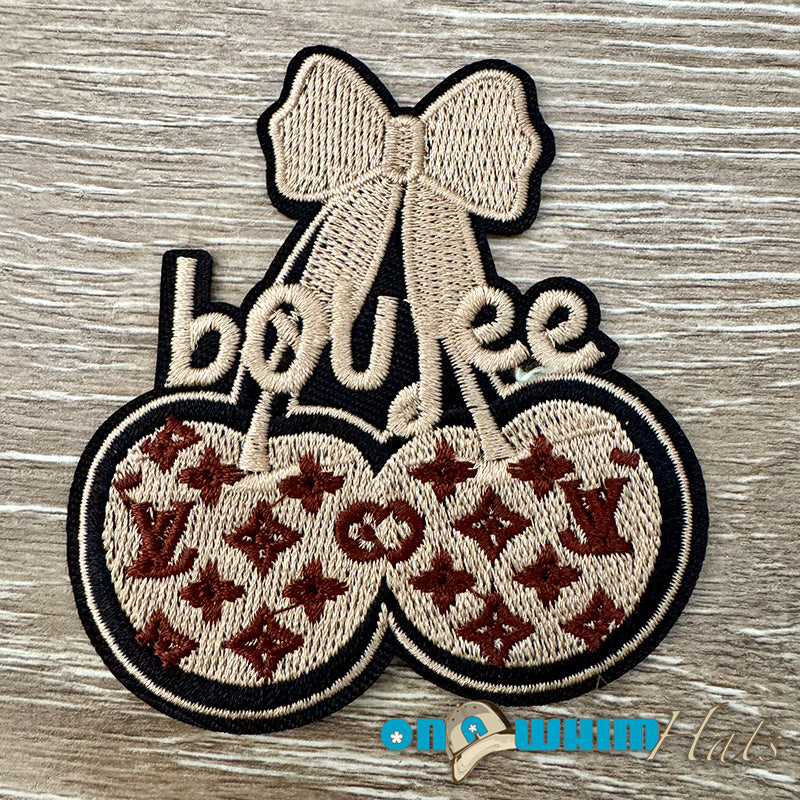 Designer Inspired Boujee LV Embroidered Patch