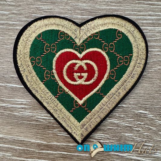 Designer Inspired Gucci Heart Patch