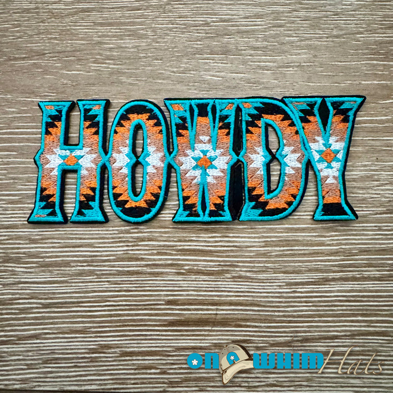 Western Howdy Iron-On Patch