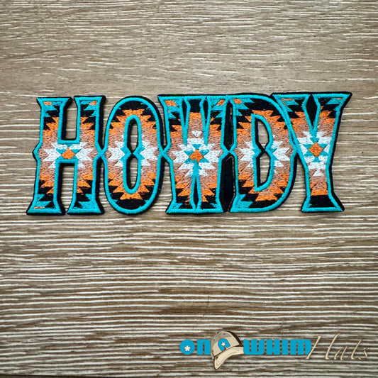 Western Howdy Iron-On Patch