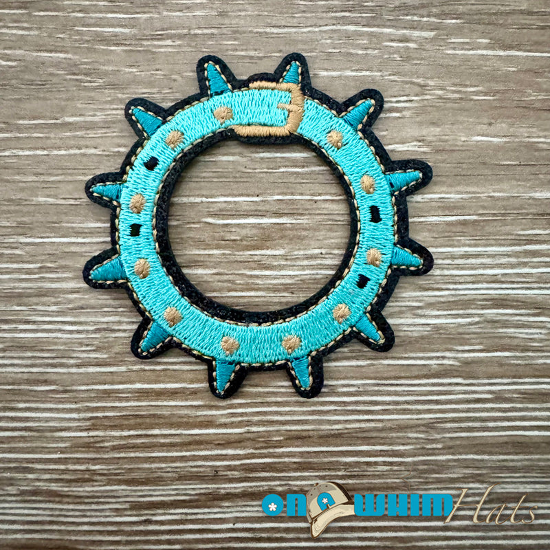 Western Turquoise Belt Iron-On Patch