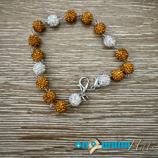 Gold and Silver Sparkly Hat Chain