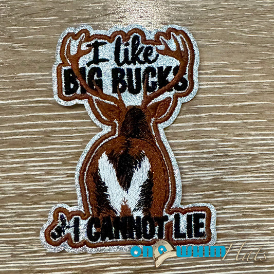 Big Bucks Embroidered Iron-On Patch