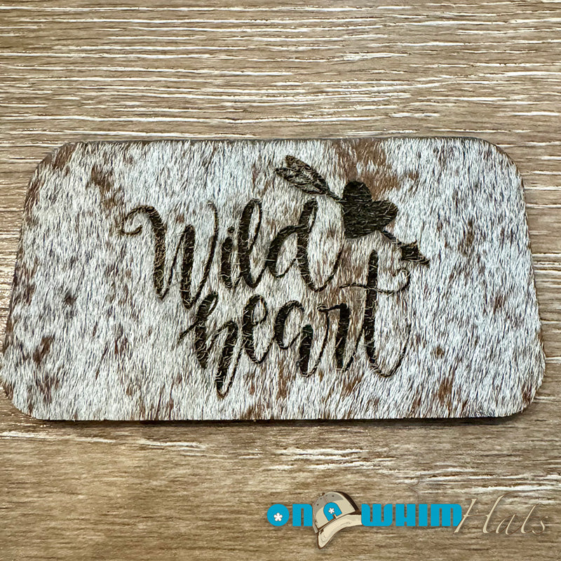 Wild Heart Cowhide Iron-On Patch