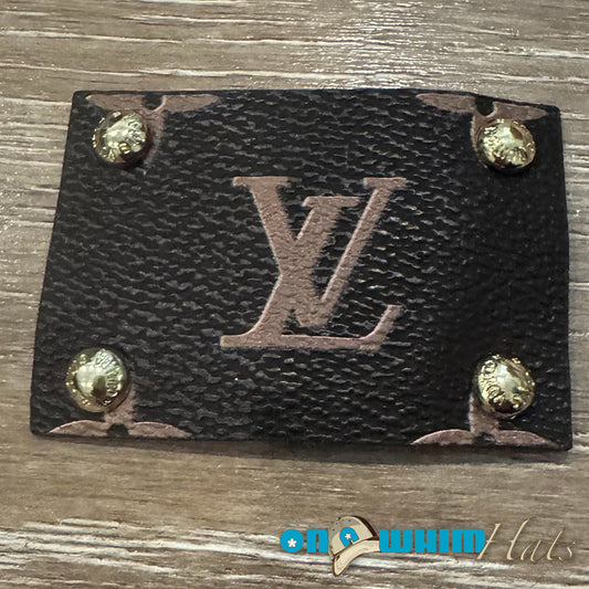 Designer Inspired LV Leather Sew-On Patch