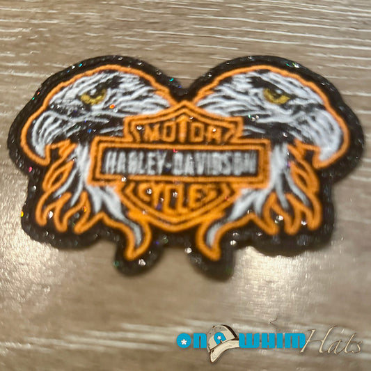 Harley-Davidson Sparkly Iron-On Patch