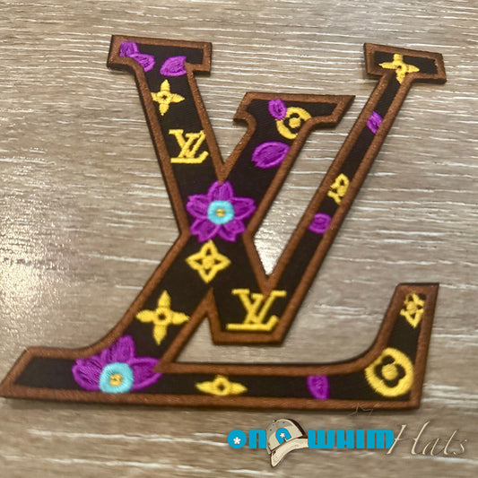 LV Cut-Out Logo Designer Inspired Iron-On Patch