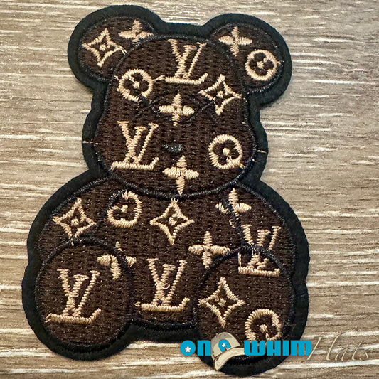LV Brown Bear Designer Inspired Iron-On Patch
