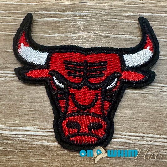Bulls Embroidered Iron-On Patch