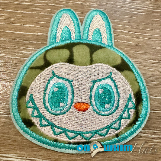 La Bubu Aqua Embroidered Iron-On Patch