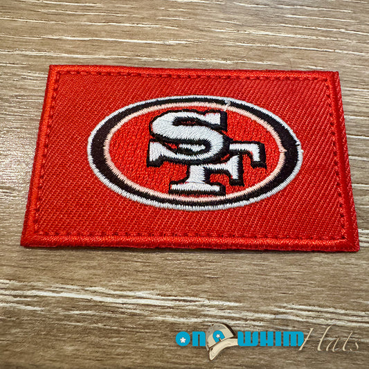 San Francisco 49ers Rectangle Embroidered Iron-On Patch