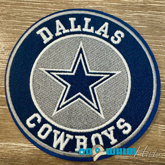 Dallas Cowboys Round Embroidered Iron-On Patch