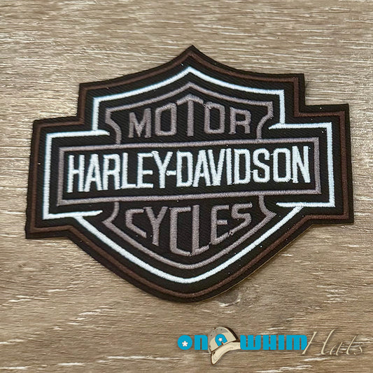 Harley-Davidson Grey Iron-On Patch