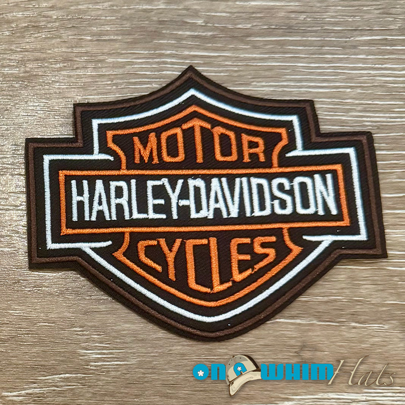 Harley-Davidson Orange Iron-On Patch