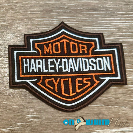 Harley-Davidson Orange Iron-On Patch