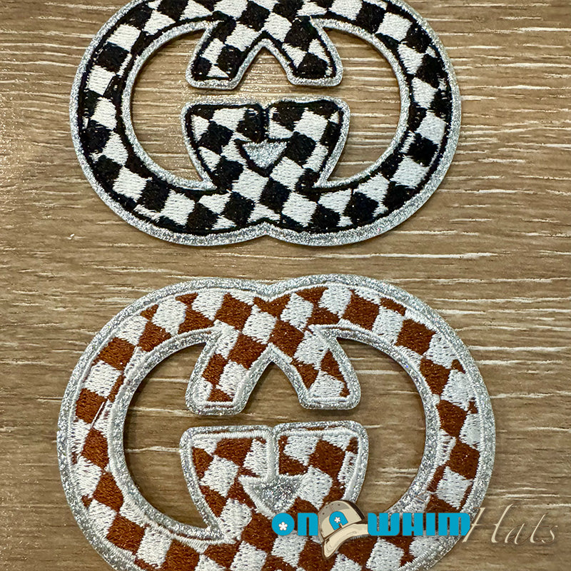 Gucci Checkered Emblem Designer Inspired Iron-On Patch
