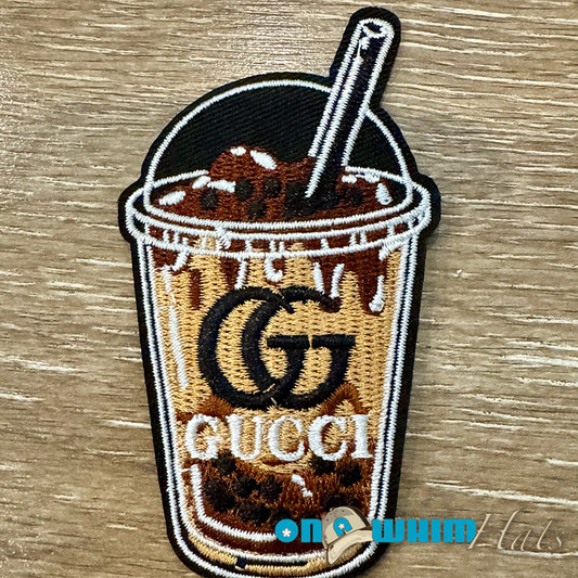 Designer Inspired Gucci Iced Coffee Iron-On Patch