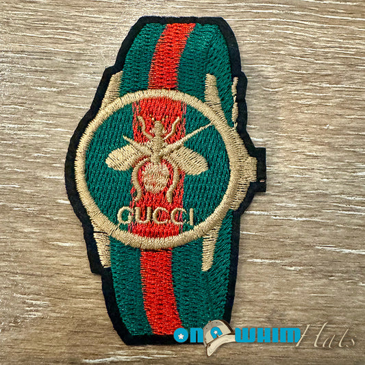 Designer Inspired Gucci Watch Iron-On Patch