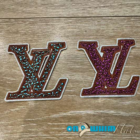 Designer Inspired LV Patterned Emblem Embroidered Patch