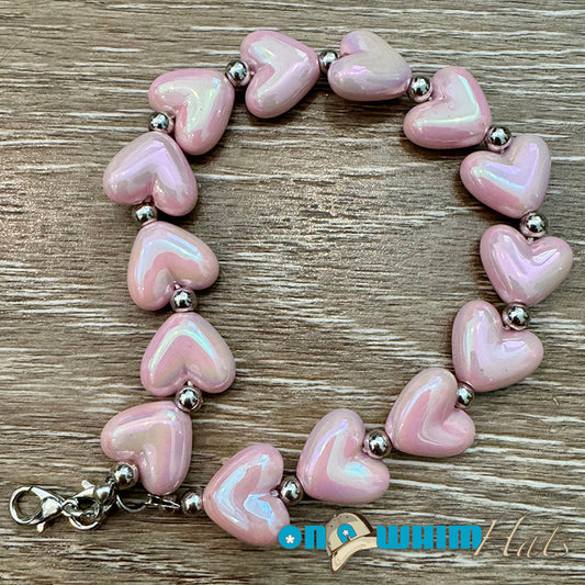 Light Pink Heart Hat Chain