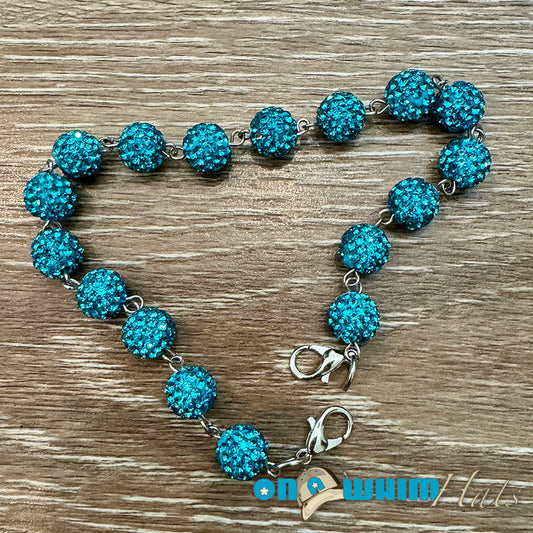 Turquoise Sparkly Hat Chain