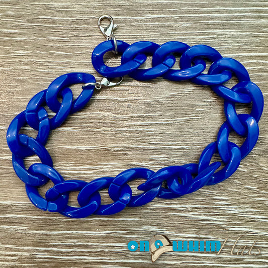 Large Blue Acrylic Hat Chain