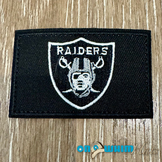 Raiders Rectangle Embroidered Iron-On Patch