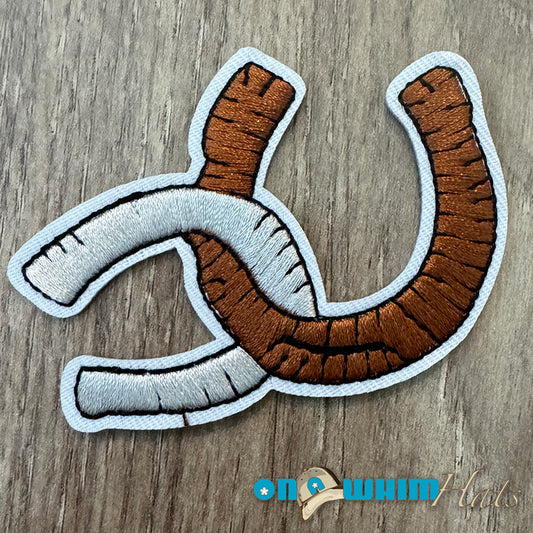 Western Horseshoe Embroidered Iron-On Patch