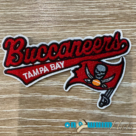 Tampa Bay Buccaneers Script Embroidered Iron-On Patch