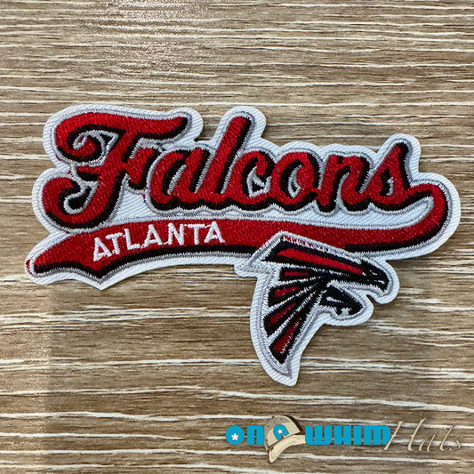 Atlanta Falcons Script Embroidered Iron-On Patch