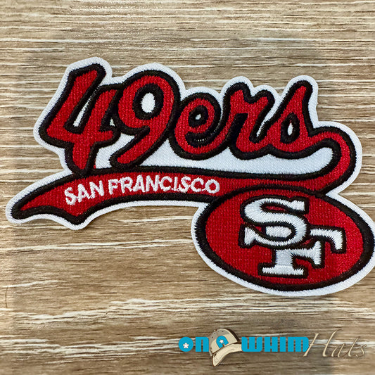 49ers Script Embroidered Iron-On Patch