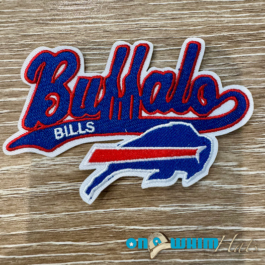 Buffalo Bills Script Embroidered Iron-On Patch