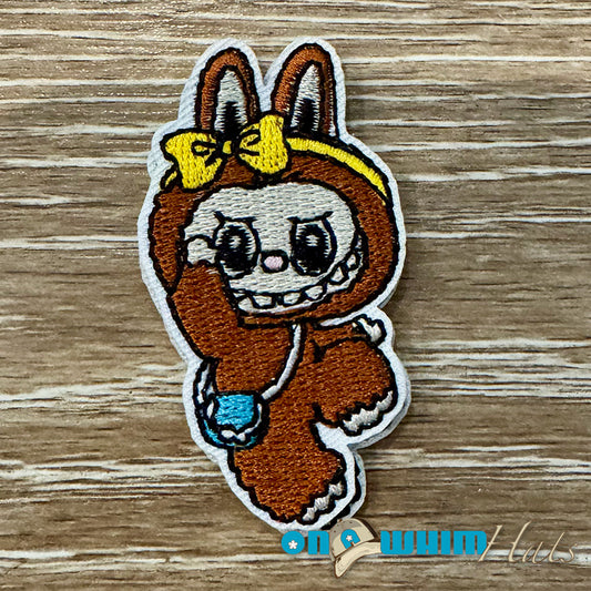 Skipping La Bubu Embroidered Iron-On Patch