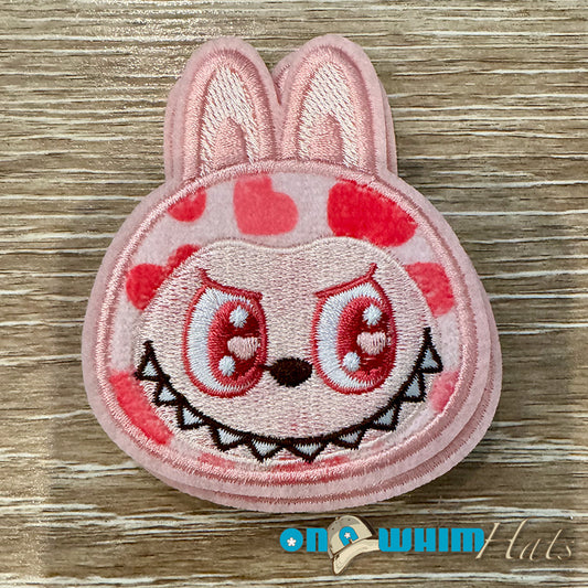 La Bubu Lavender Polka Dot Embroidered Iron-On Patch