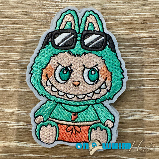 La Bubu with Sunglasses Embroidered Iron-On Patch