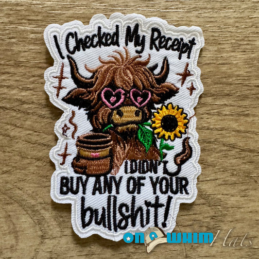 Receipts Iron-On Patch