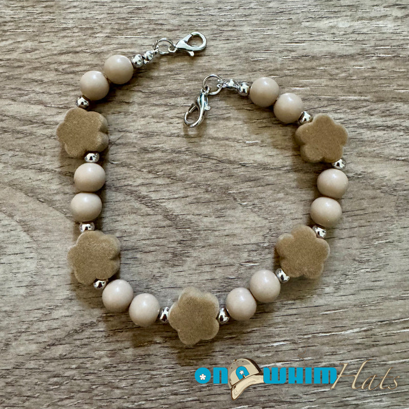 Wood Flower Hat Chain