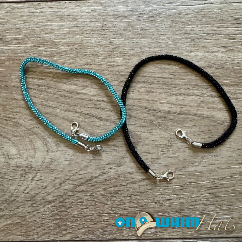 Thin Rhinestone Hat Chain