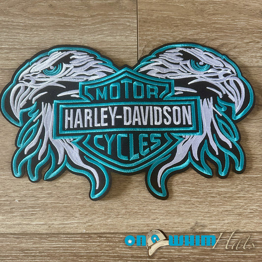 XL Harley-Davidson Wings Iron-On Patch