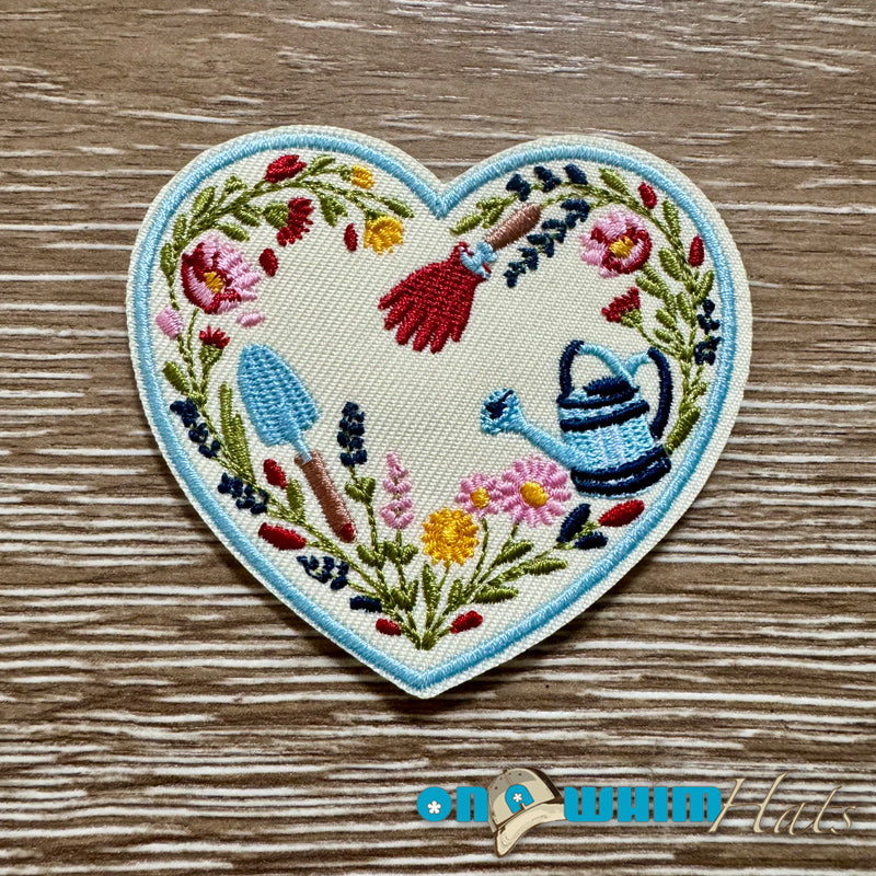 Gardening Heart Iron-On Patch