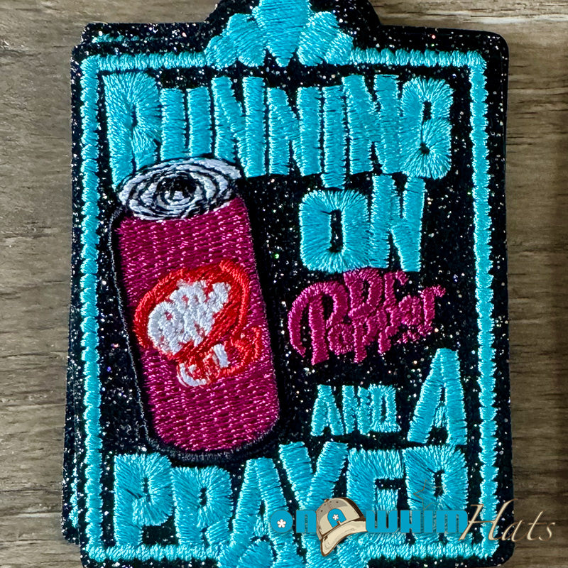 Running on Diet Dr Pepper Iron-On Patch
