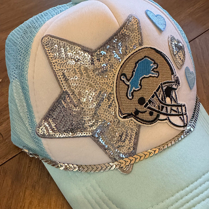 Lions White Trucker Hat