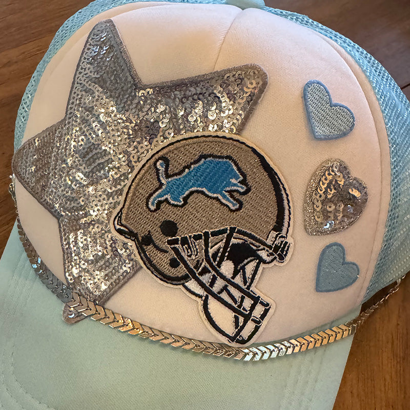 Lions White Trucker Hat