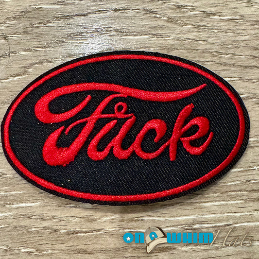 F#$K Embroidered Iron-On Patch